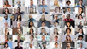 Business People Headshots Collage