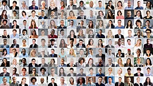 Business People Headshots Collage