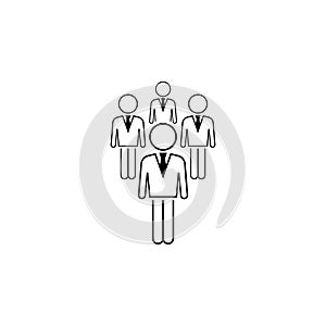 business people icon. Element of business icon for mobile concept and web apps. Thin line business people icon can be used for web