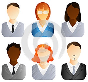 Business people icons