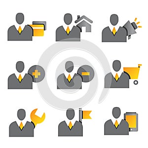 Business people icons