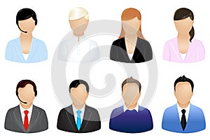 Business People Icons. Vector