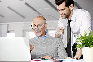 Business people with laptop