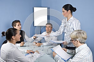 Business people meeting