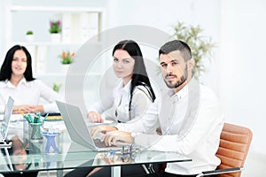 Business People Meeting Communication Discussion Working Office Concept