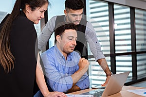 Business People are Meeting Discussing About Their Project and  Problem Solving in Conference Room, Professional Manager is photo