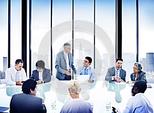 Business People Meeting Discussion Corporate Concept
