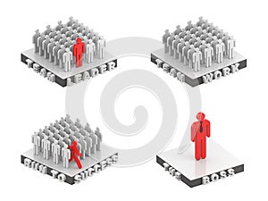 Business people metaphors