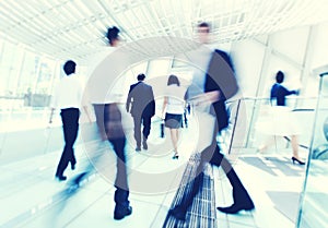 Business People in motion concept