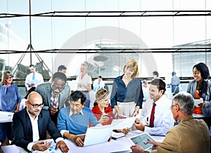 Business People Office Working Discussion Team Concept