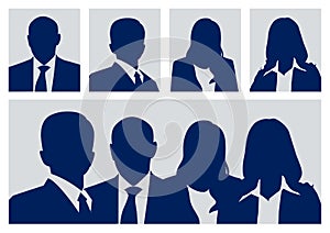 Business People Picture Placeholder Set