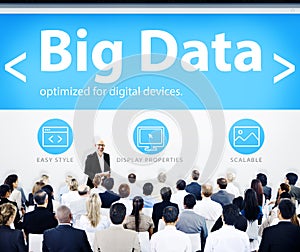 Business People Presentation Seminar Big Data Concept