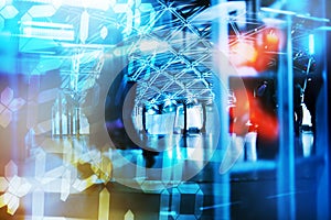 Business people in rush hour