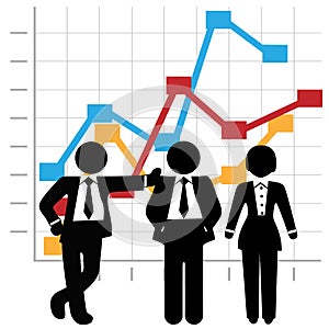 Business People Sales Team Graph Chart