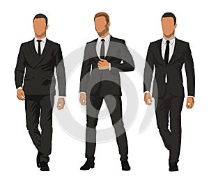 Business people, set of three models