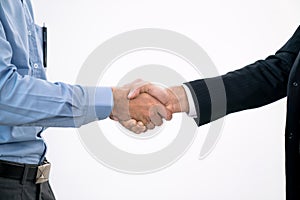 Business people shake hands when reaching a business agreement