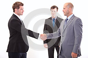 Business people shaking hands