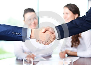 Business people shaking hands