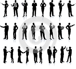 Business People Silhouette Super Set