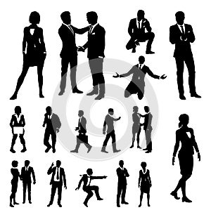 Business People Silhouettes photo