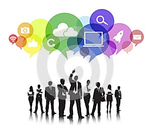 Business People Social Media Communication Concept