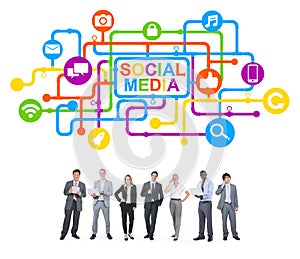 Business People and Social Media Concepts