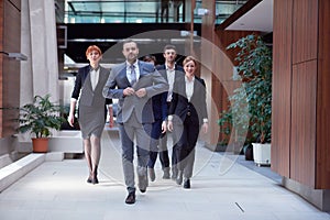 Business people team walking