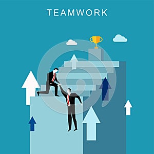 Business people teamwork or partnership concept