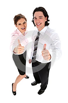 Business People With Thumbs Up