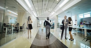 Business people walking in the office corridor,Business People C