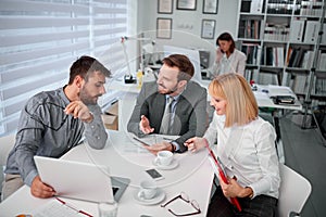 Business people  working as a team in office