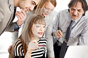 Business people working as a team at the office