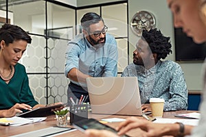 Business people working in a meeting room