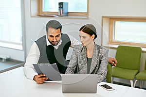 Business People Working In Modern Office