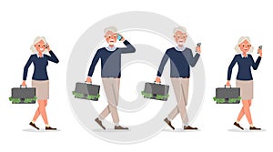 Business people working in office character vector design. no70