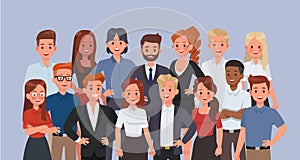 Business people working in office character vector design. no9