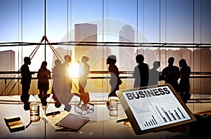 Business People Working Together In A Board Room