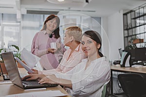 Business people working together at the office