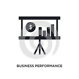 business performance isolated icon. simple element illustration from general-1 concept icons. business performance editable logo