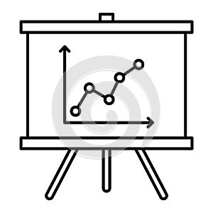 Business Performance outline vector icon which can easily modify or edit