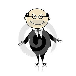 Business person icon, illustration for your design