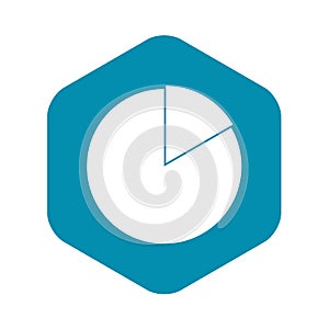 Business pie chart icon, simple style