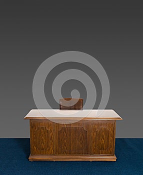 Business Plain Office Desk, Chair