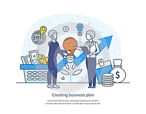 Business plan creating, startup development, corporate marketing strategy