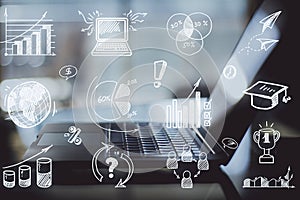 Business plan and education concept