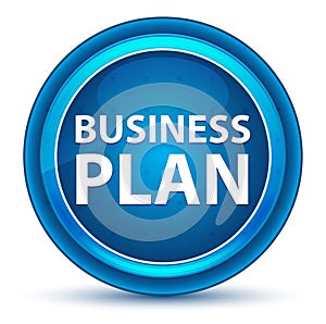 Business Plan Eyeball Blue Round Button