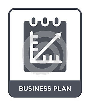 business plan icon in trendy design style. business plan icon isolated on white background. business plan vector icon simple and