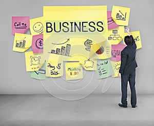 Business Plan Marketing Strategy Growth Success Concept