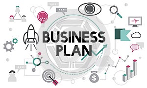 Business Plan Marketing Strategy Vision Planning Concept