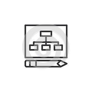 Business plan outline icon